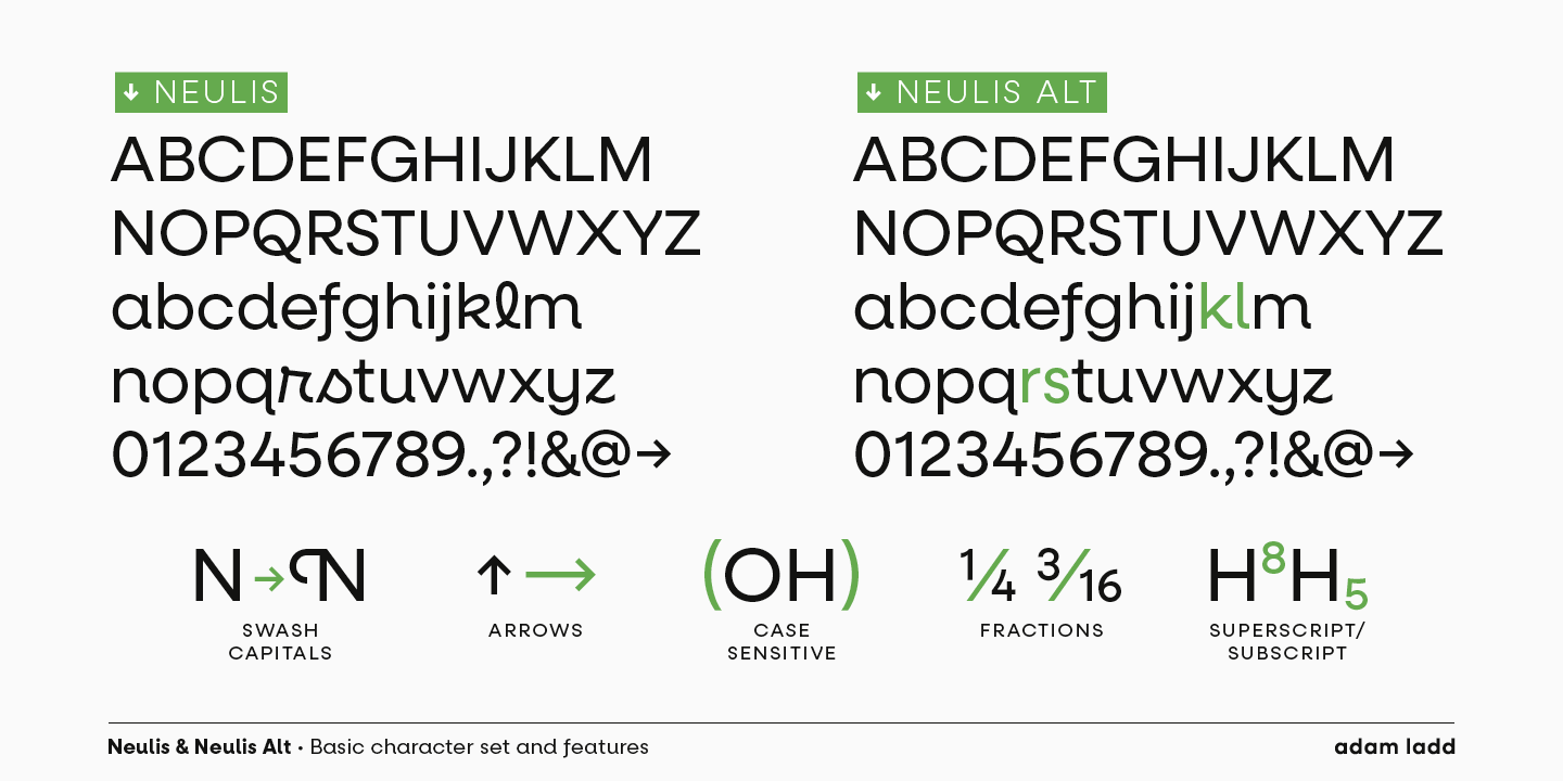 Neulis Extra Bold Font preview